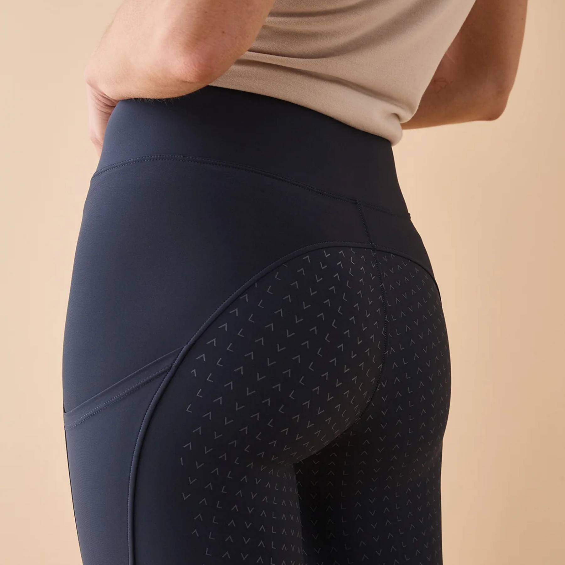 VALA Ladies Active Everyday Full Grip Riding Leggings, Navy