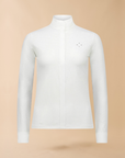 VALA Ladies Long Sleeve Mesh Show Shirt, White