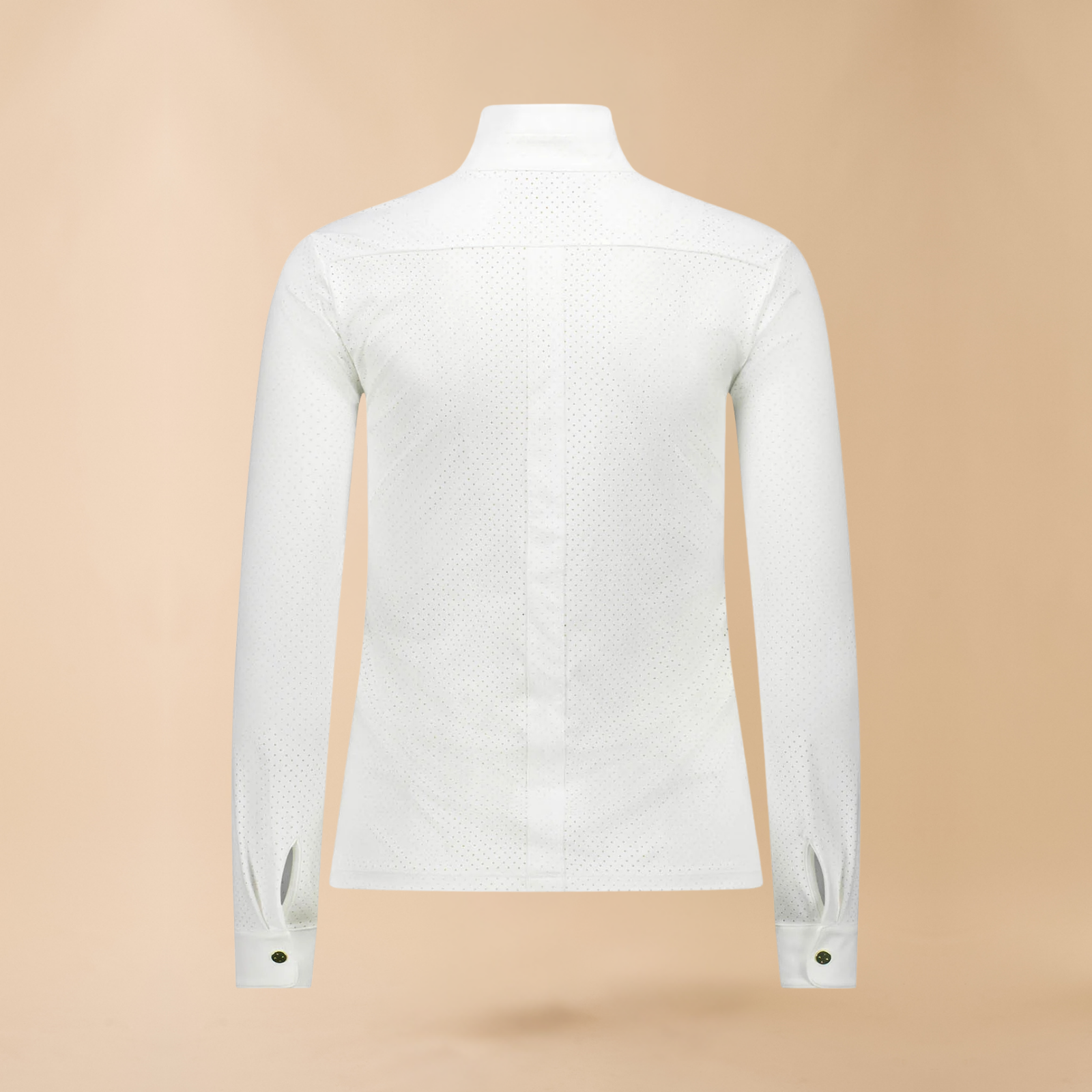 VALA Ladies Long Sleeve Mesh Show Shirt, White