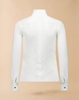 VALA Ladies Long Sleeve Mesh Show Shirt, White