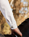 VALA Ladies Long Sleeve Mesh Show Shirt, White