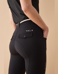 VALA Ladies Sculpt & Smooth Full Grip Riding Breeches, Black