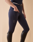 VALA Ladies Sculpt & Smooth Full Grip Riding Breeches, Navy