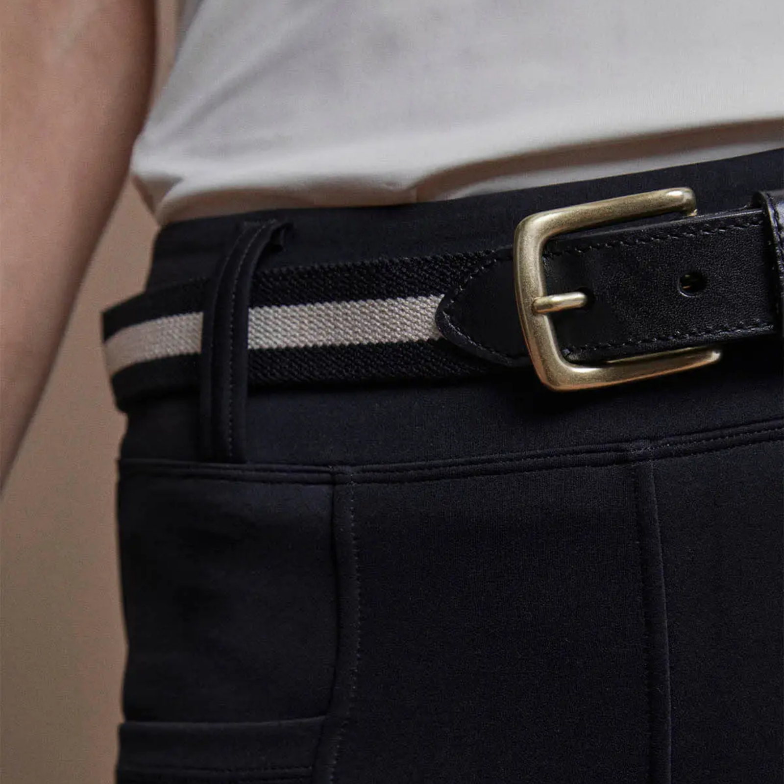 VALA Lines Belt, Black