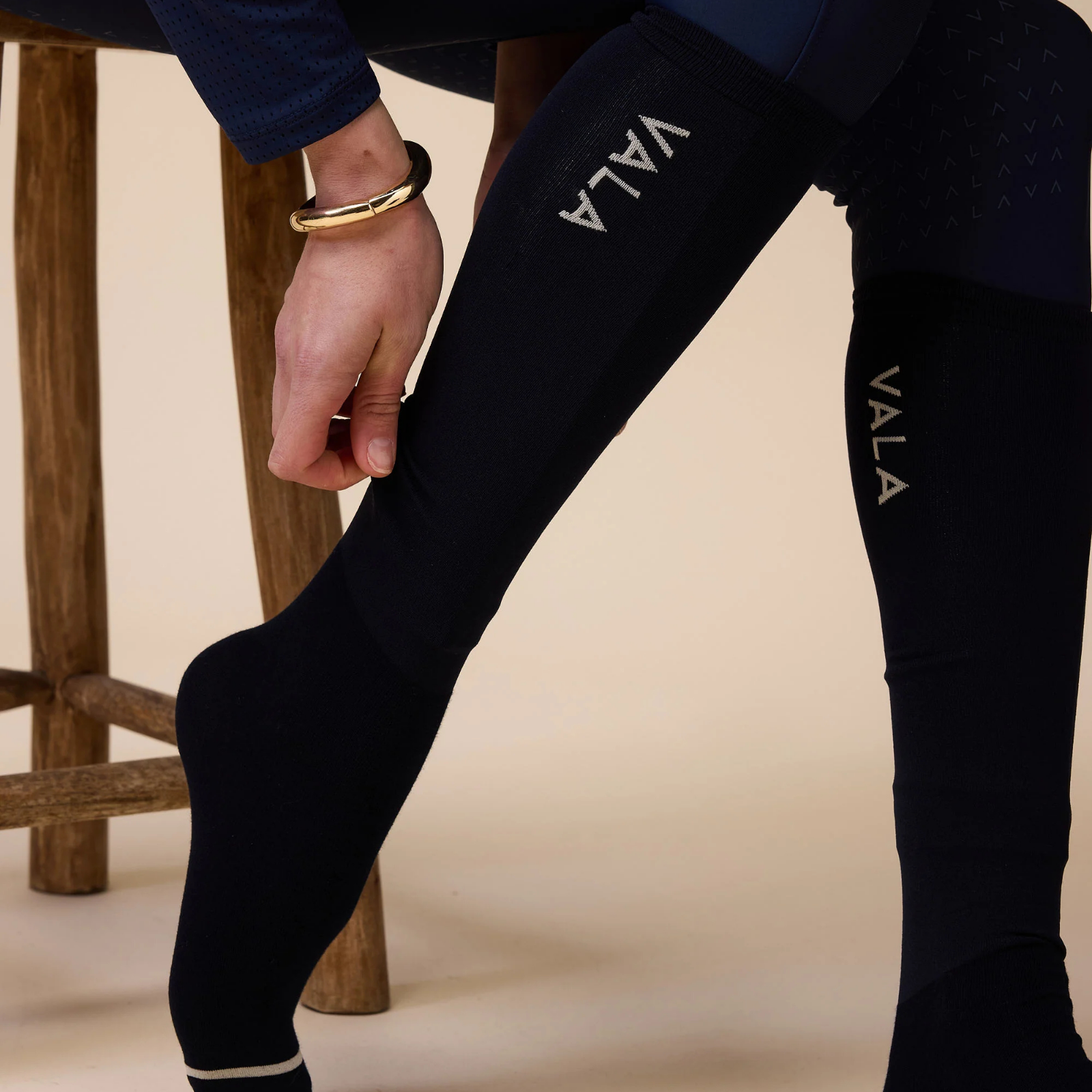 VALA Stride Socks, Navy