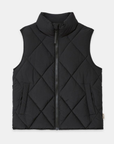 Vala Equestrian Ladies Diamond Quilted Vest, Black