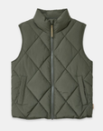 Vala Equestrian Ladies Diamond Quilted Vest, Clover