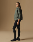Vala Equestrian Ladies Diamond Quilted Vest, Clover