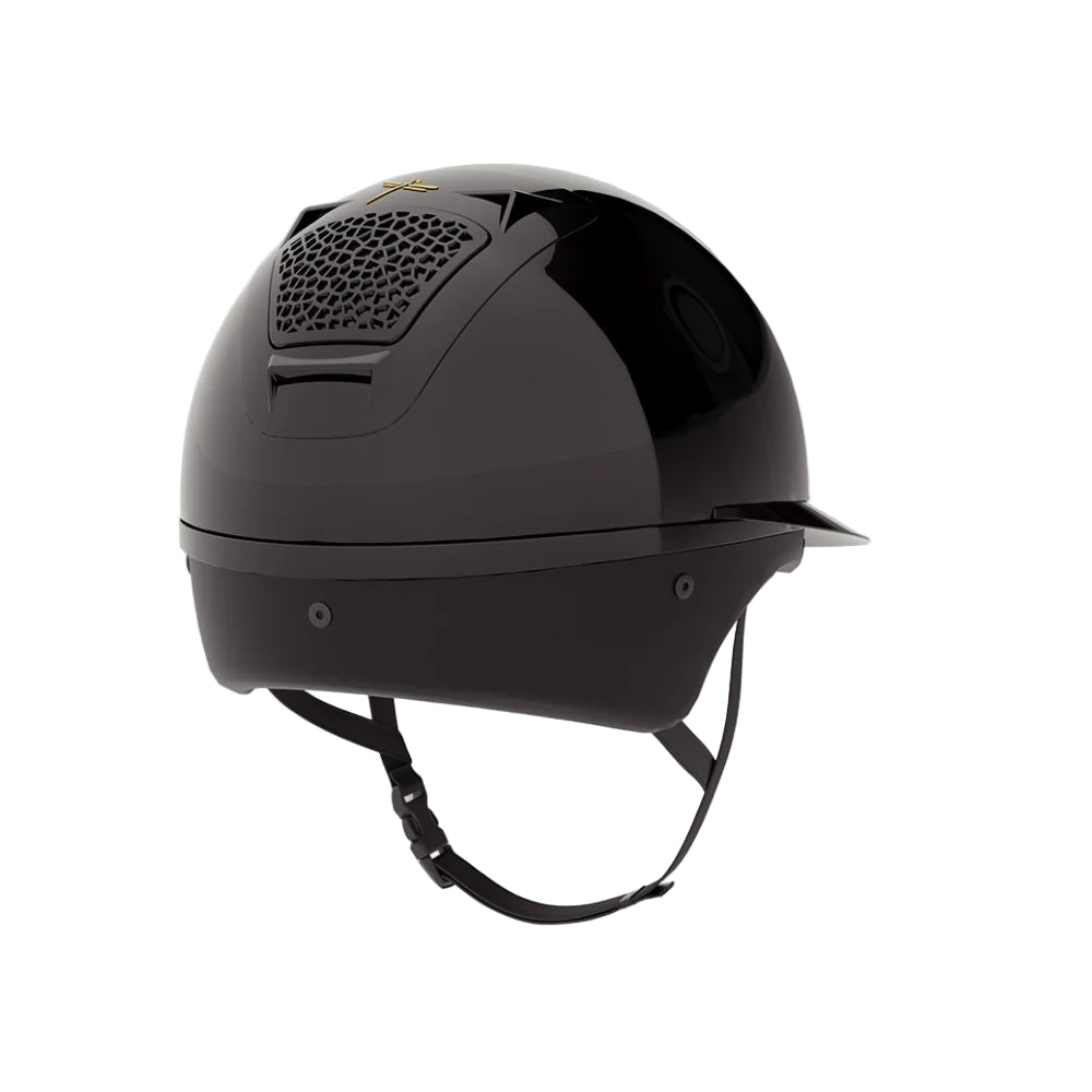 Freejump Voronoï Wide Brim Helmet without Temporal, Black Glossy