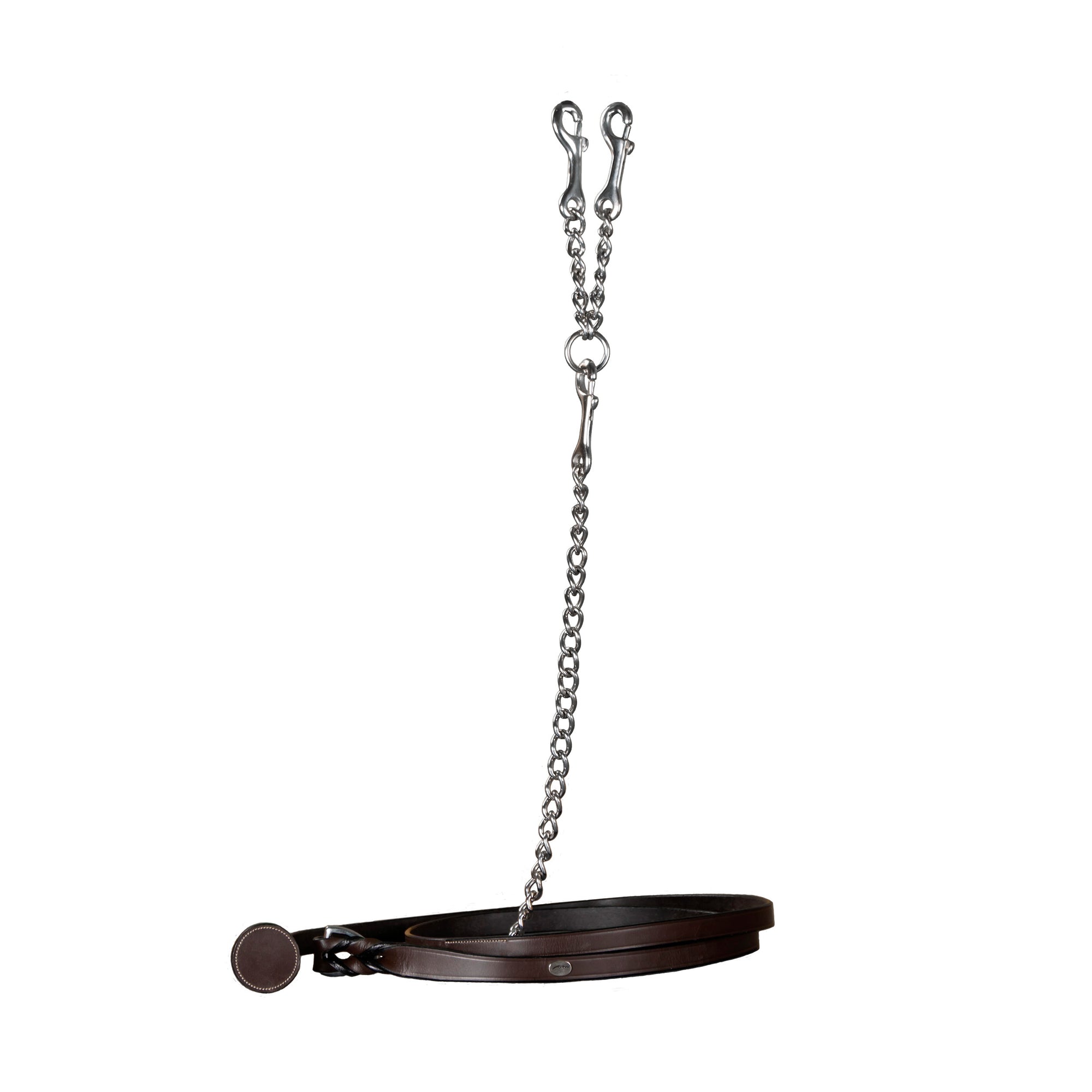 Dy'on Leather Lead With Chain, Brown, Working By Dyon