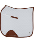 Sixteen Cypress Dressage Pad, White & Cognac