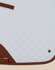 Sixteen Cypress Dressage Pad, White & Cognac