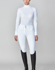 Yagya Ladies Timeless Mesh Show Shirt, White