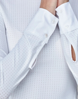 Yagya Ladies Timeless Mesh Show Shirt, White