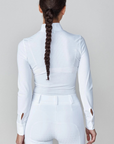 Yagya Ladies Timeless Mesh Show Shirt, White