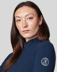 Yagya Ladies 1/2 Zip Long Sleeve Training Top, Navy