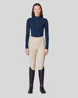 Yagya Ladies 1/2 Zip Long Sleeve Training Top, Navy