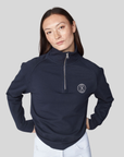 Yagya Ladies 1/2 Zip Sweatshirt, Navy