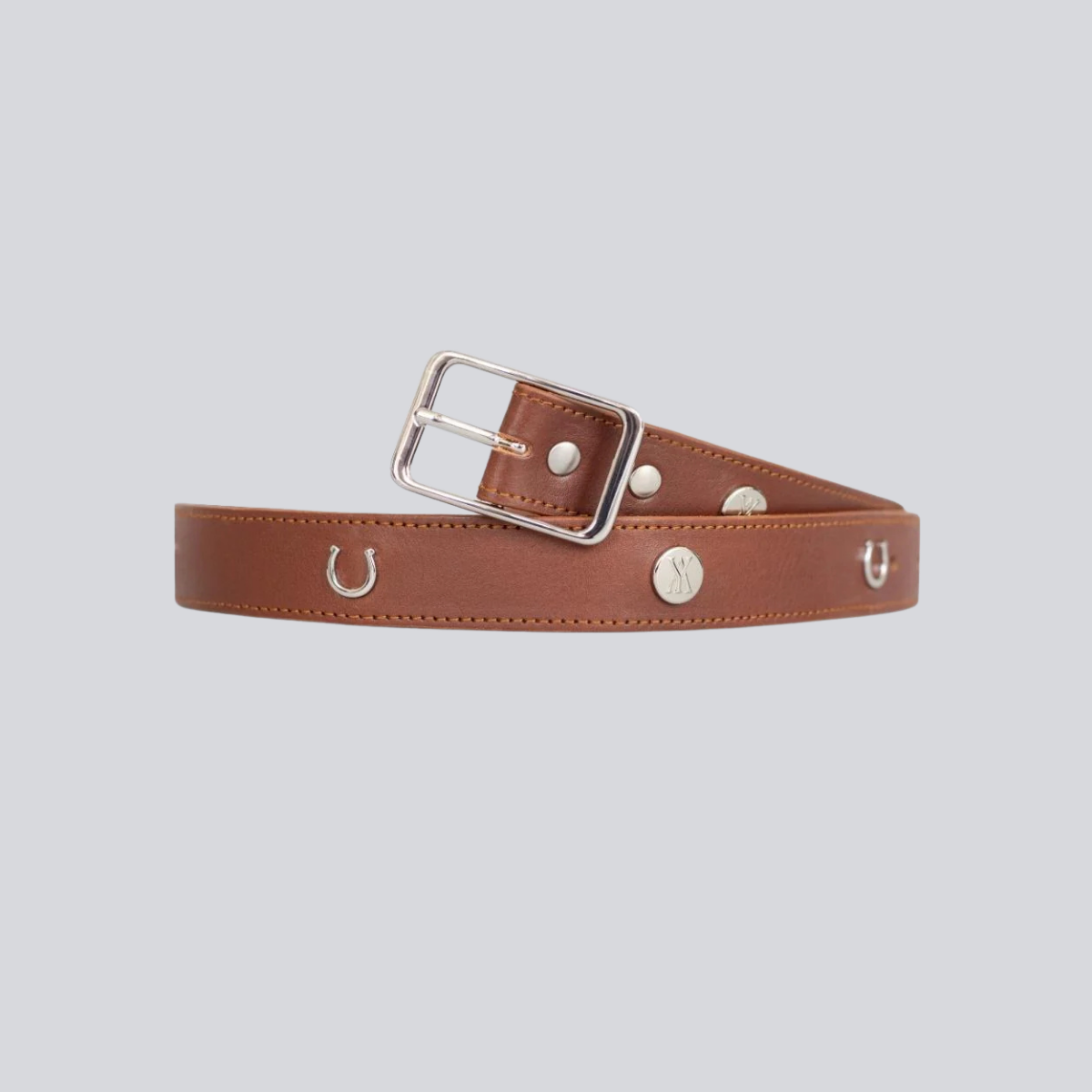Yagya Leather Bucket Belt, Brown