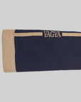 Yagya Signature Riding Socks, Navy/Tan