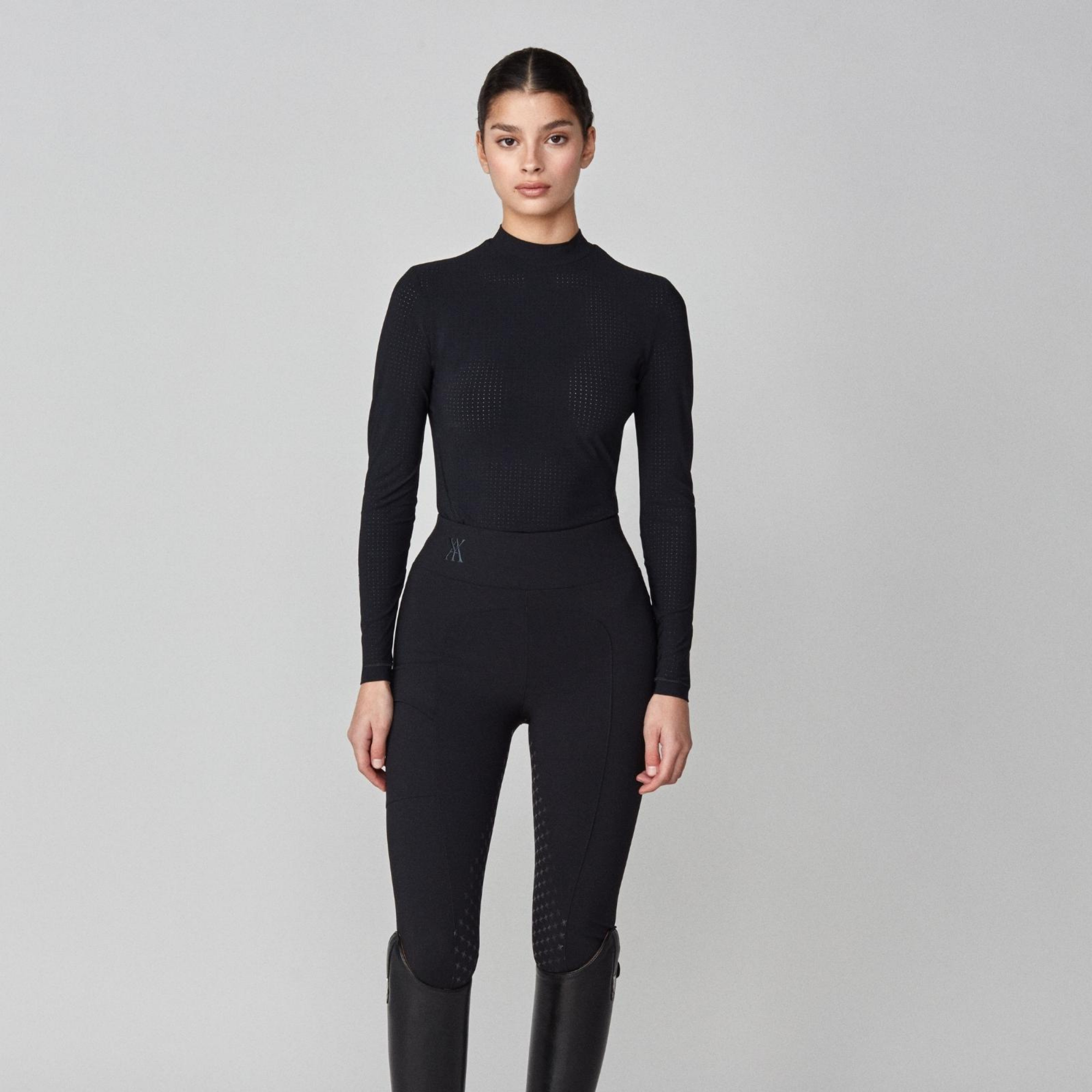 Yagya Ladies Timeless Mesh Show Shirt, Black