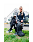 Veltri Sport Novelty Boot Bag, Lightning Bolt Dark Navy/Gold