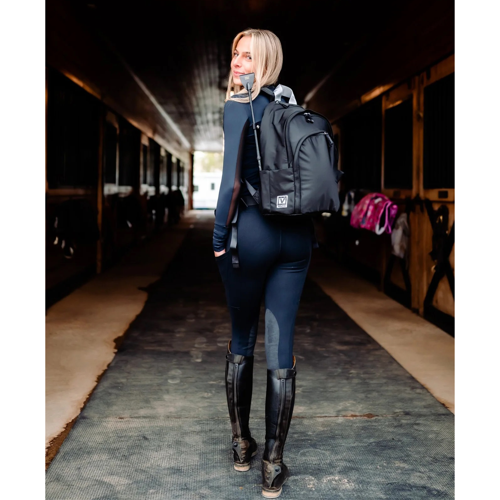 Veltri Sport Novelty Delaire Backpack, Star / Dark Navy
