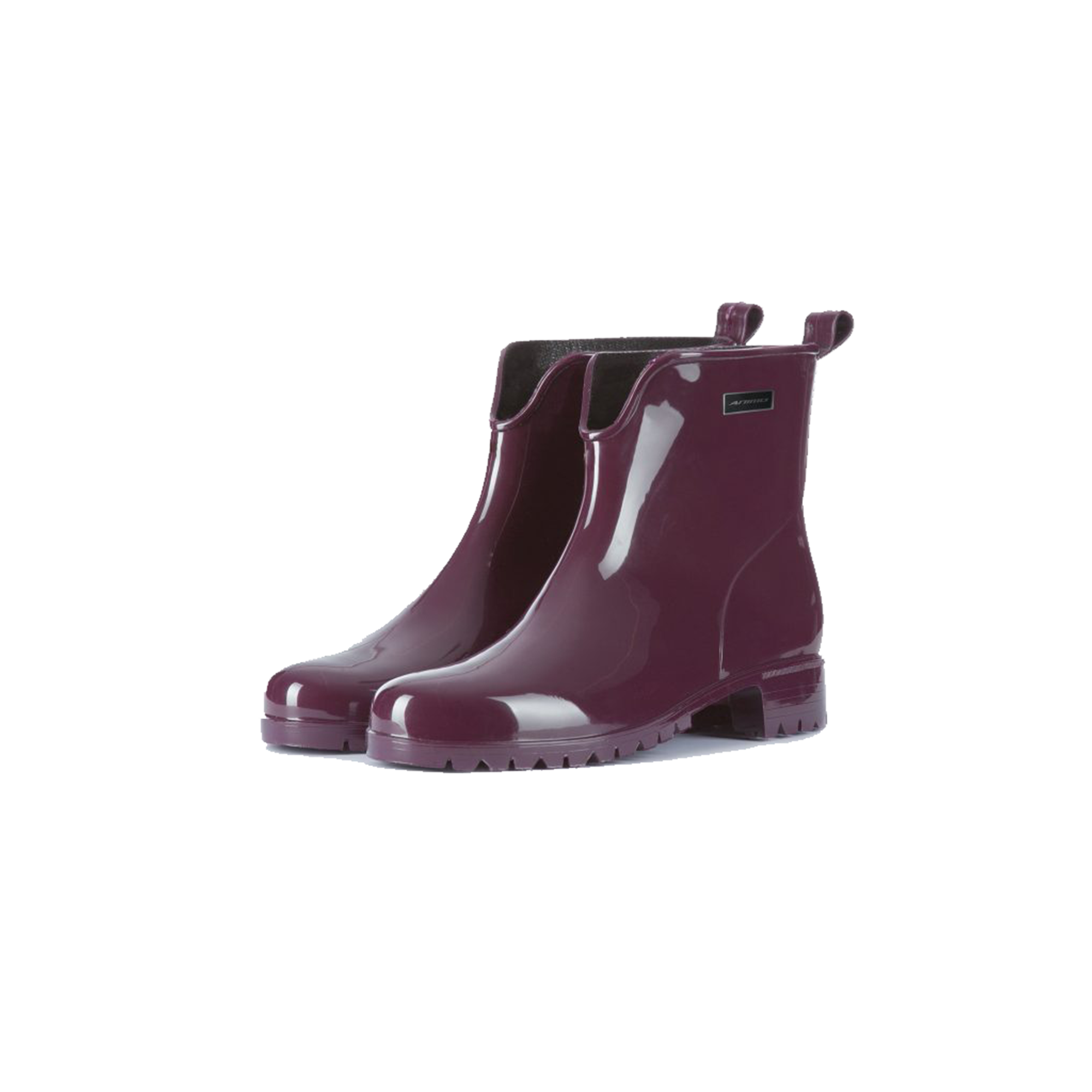 Burgundy leather boots fashion ladies