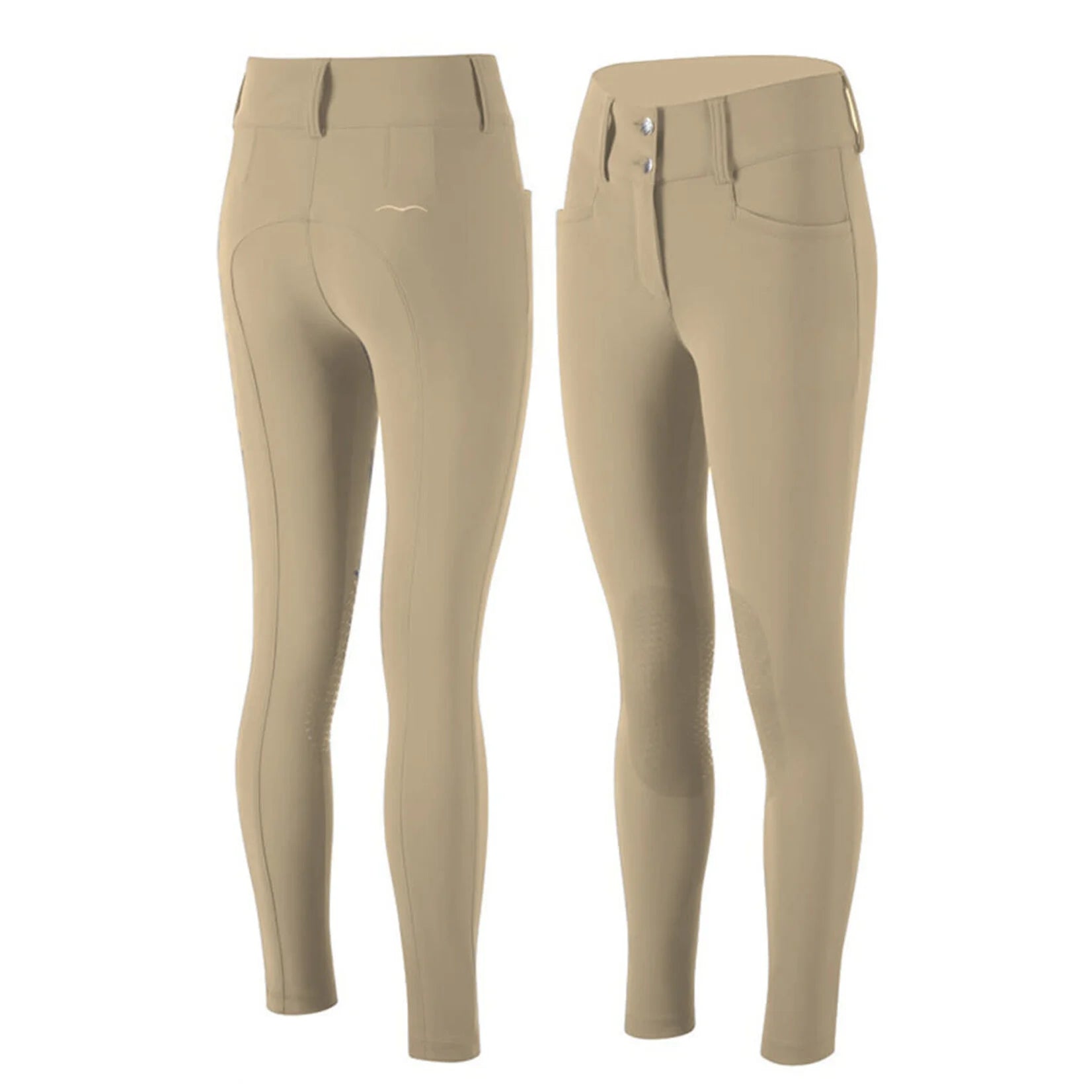 Animo Italia Nico Women's Knee Breeches, Beige