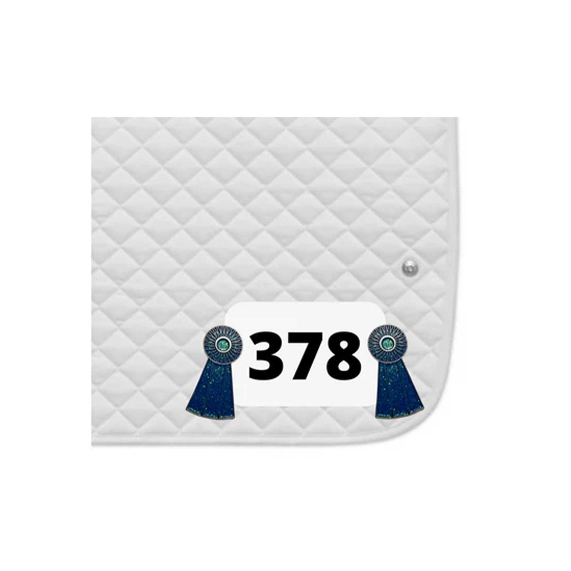 Dubois Cheval Blue Ribbon Number Pin Charms