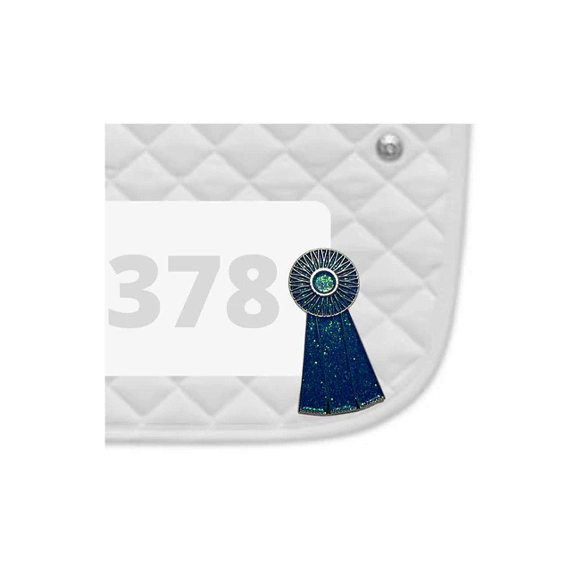 Dubois Cheval Blue Ribbon Number Pin Charms