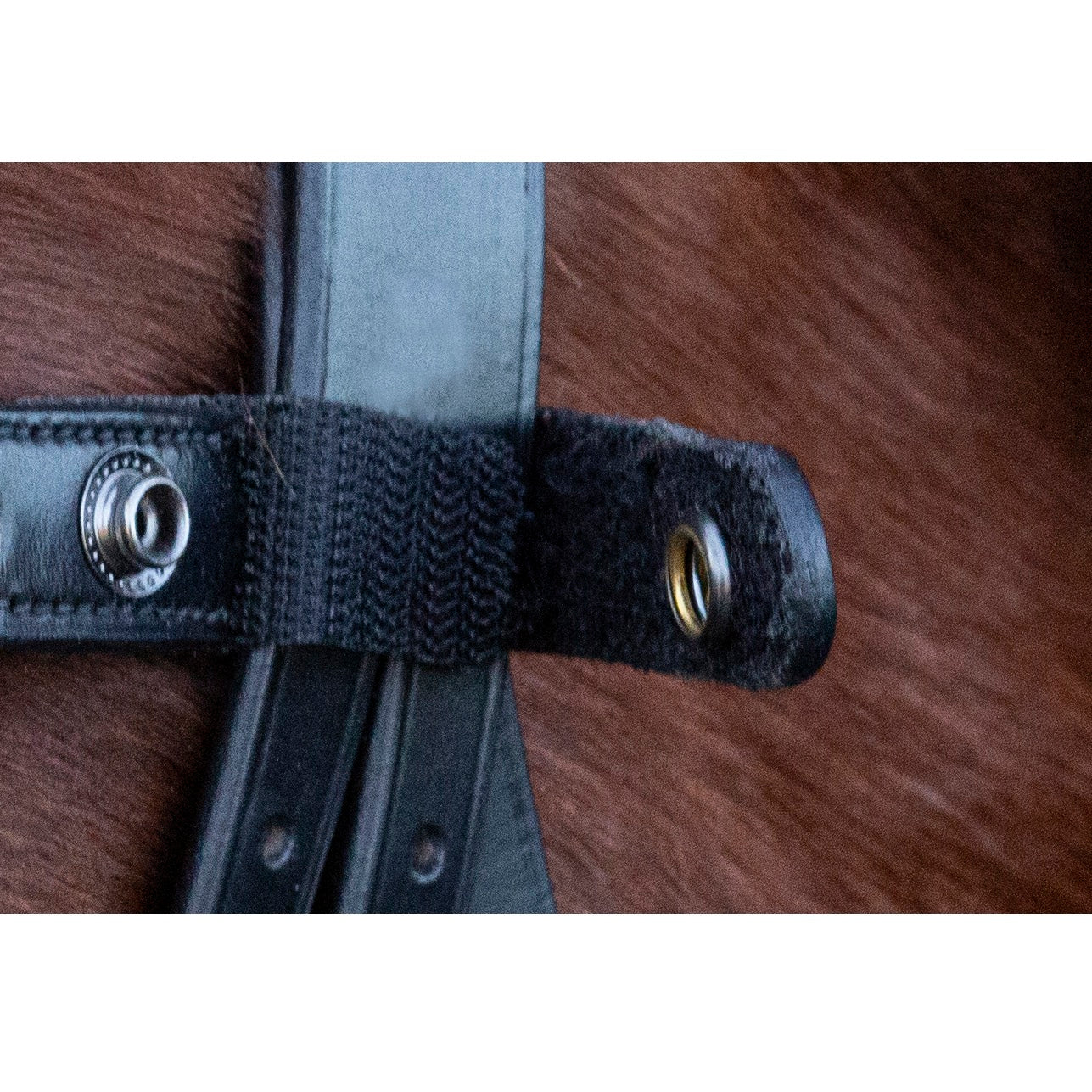 Schockemohle Siena Snap On Browband, Black/Light Blue