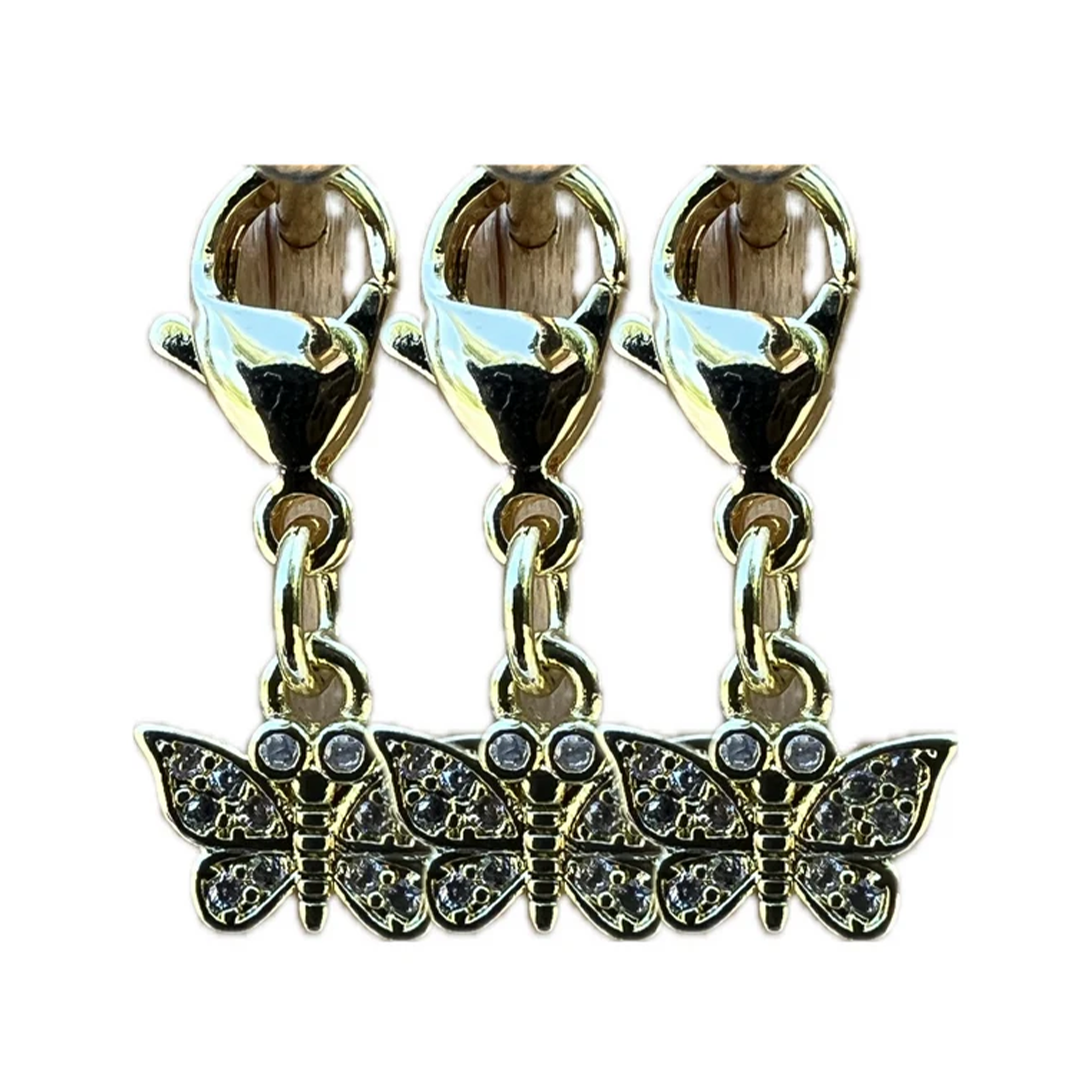 Dubois Cheval Sparkly Butterfly Braid Charm
