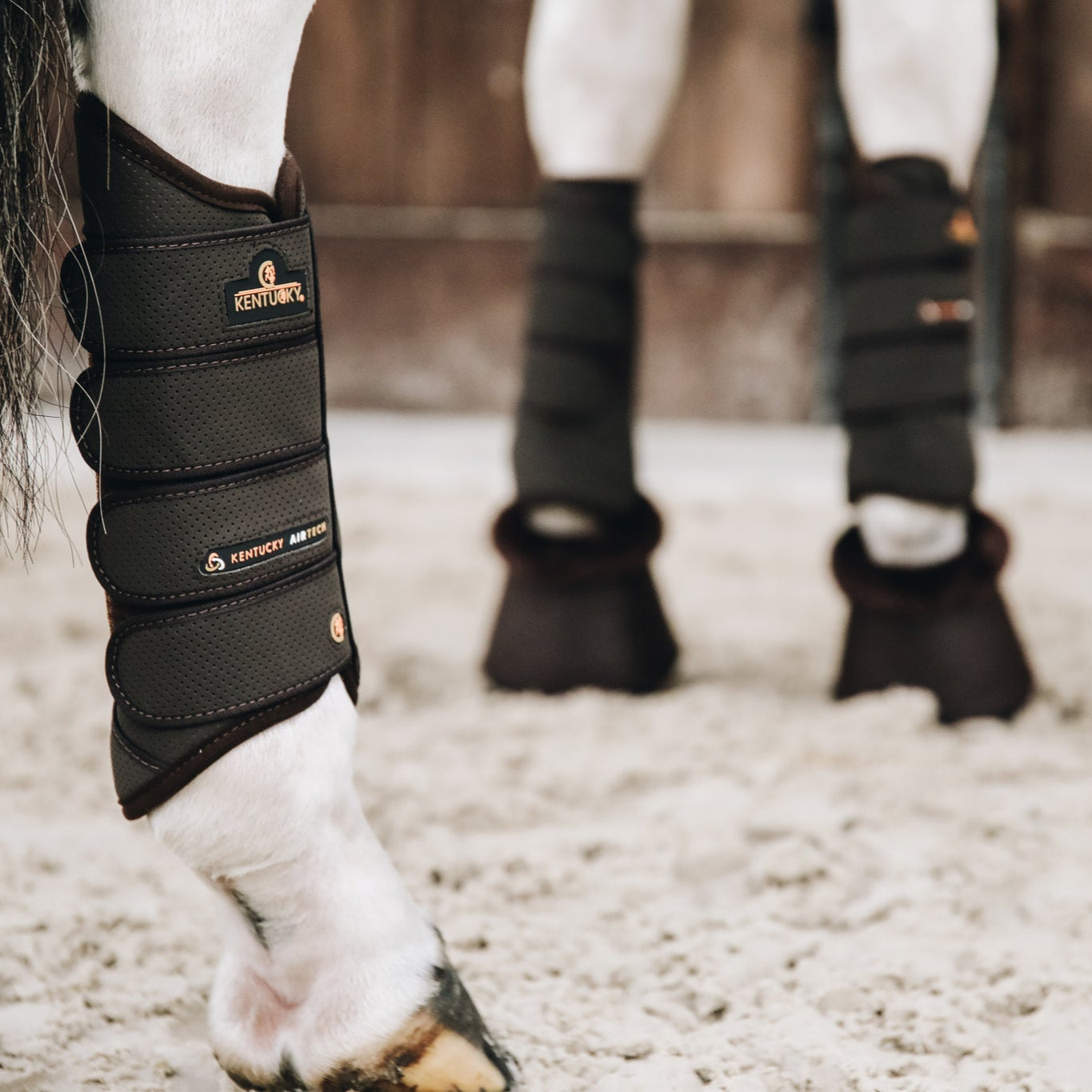 Kentucky Horsewear Eventing Boots Air Tech Hind, Brown