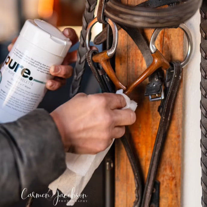 The Infused Equestrian Pure. A Bit Wipe Towelette (NEW CANISTER)