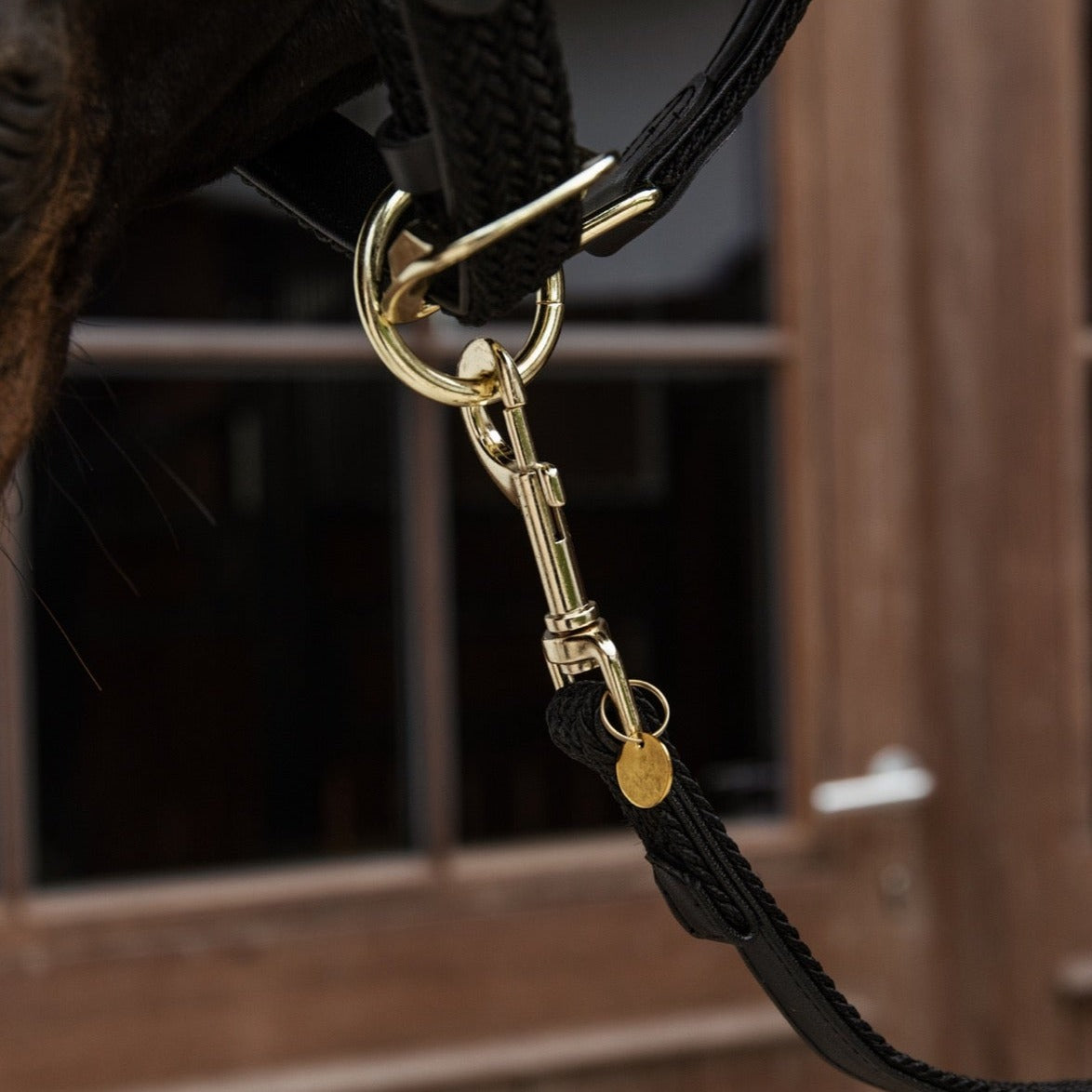 Kentucky Horsewear Plaited Nylon Halter, Black