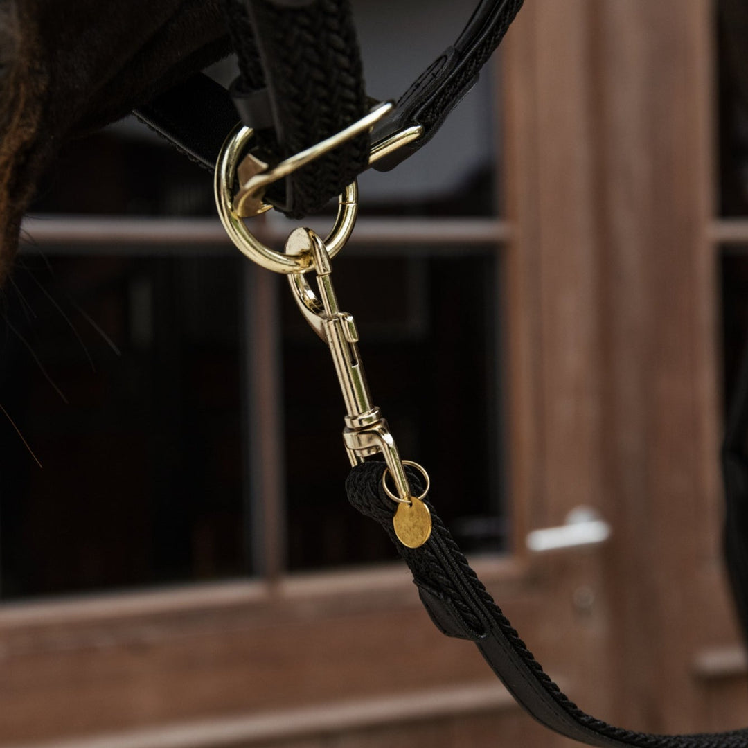 Kentucky Horsewear Plaited Nylon Horse Lead, Black