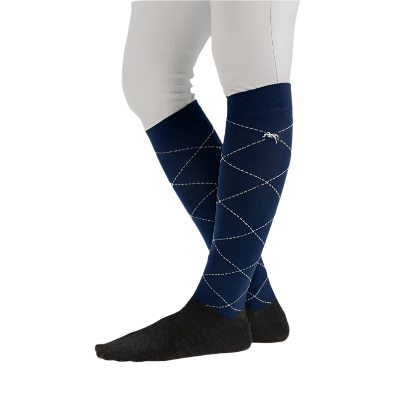 Pénélope Luxe Riding Socks, 2 Pack Navy