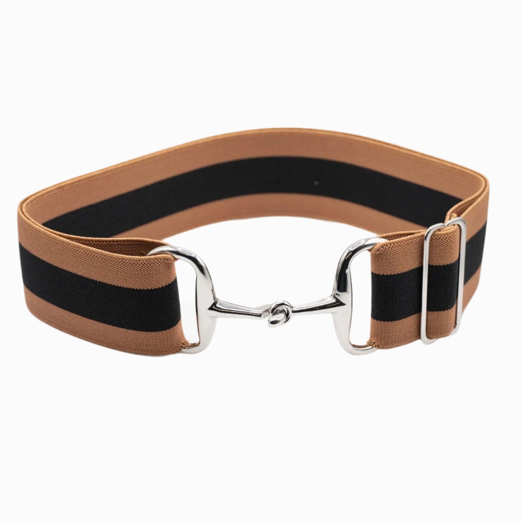 Ellany 2" Silver Snaffle Elastic Belt, Costello