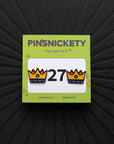Pinsnickety Crown horse show number pins on their product packaging card