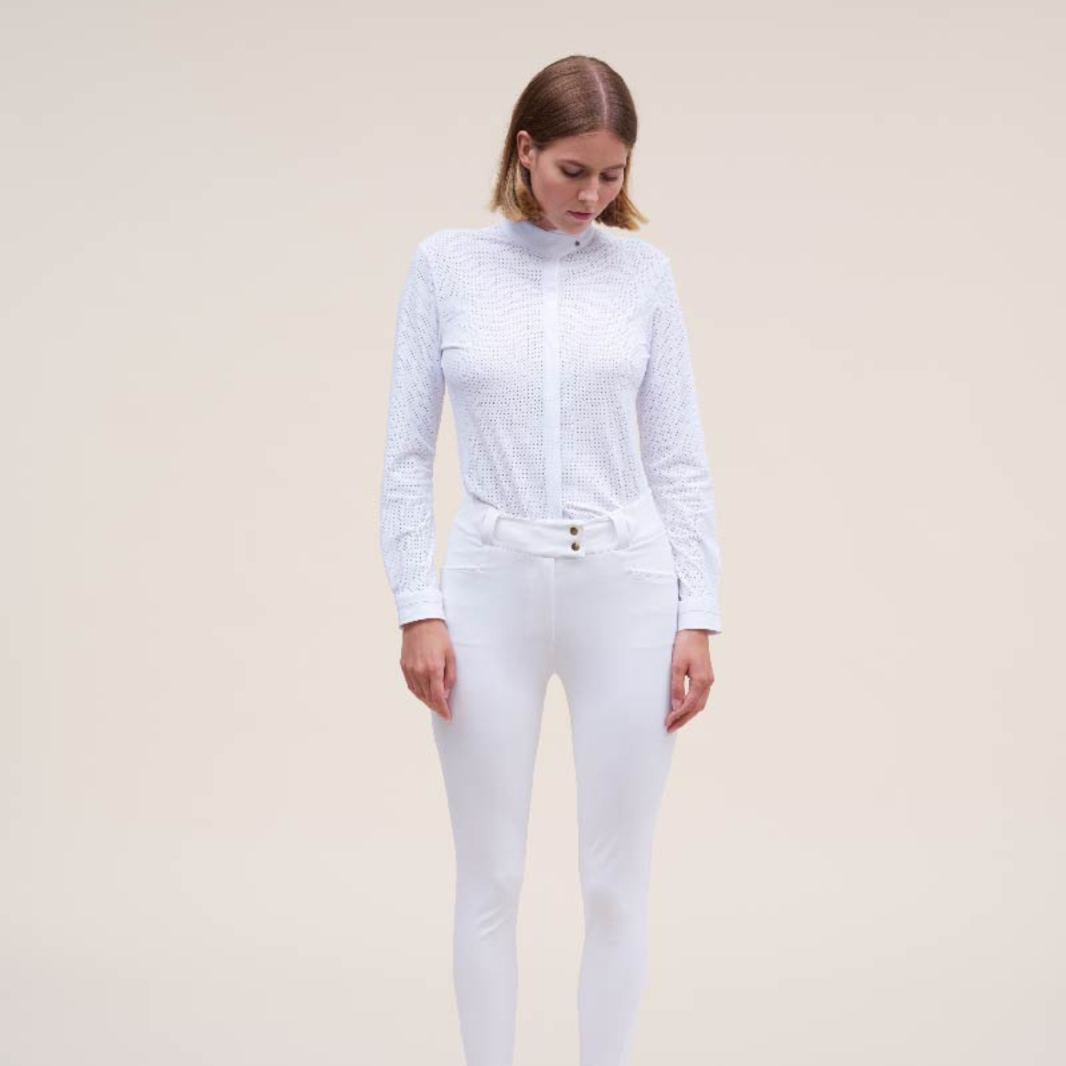 Dada Sport Euphoria Ladies Long Sleeve Competition Shirt, White