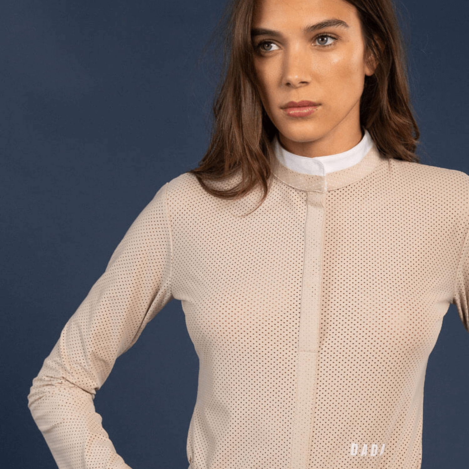 Dada Sport Helios ML Ladies Riding Competition Shirt, Latte