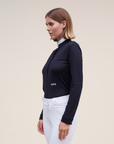 Dada Sport Helios ML Ladies Long Sleeve Horse Riding Competition Shirt, Black