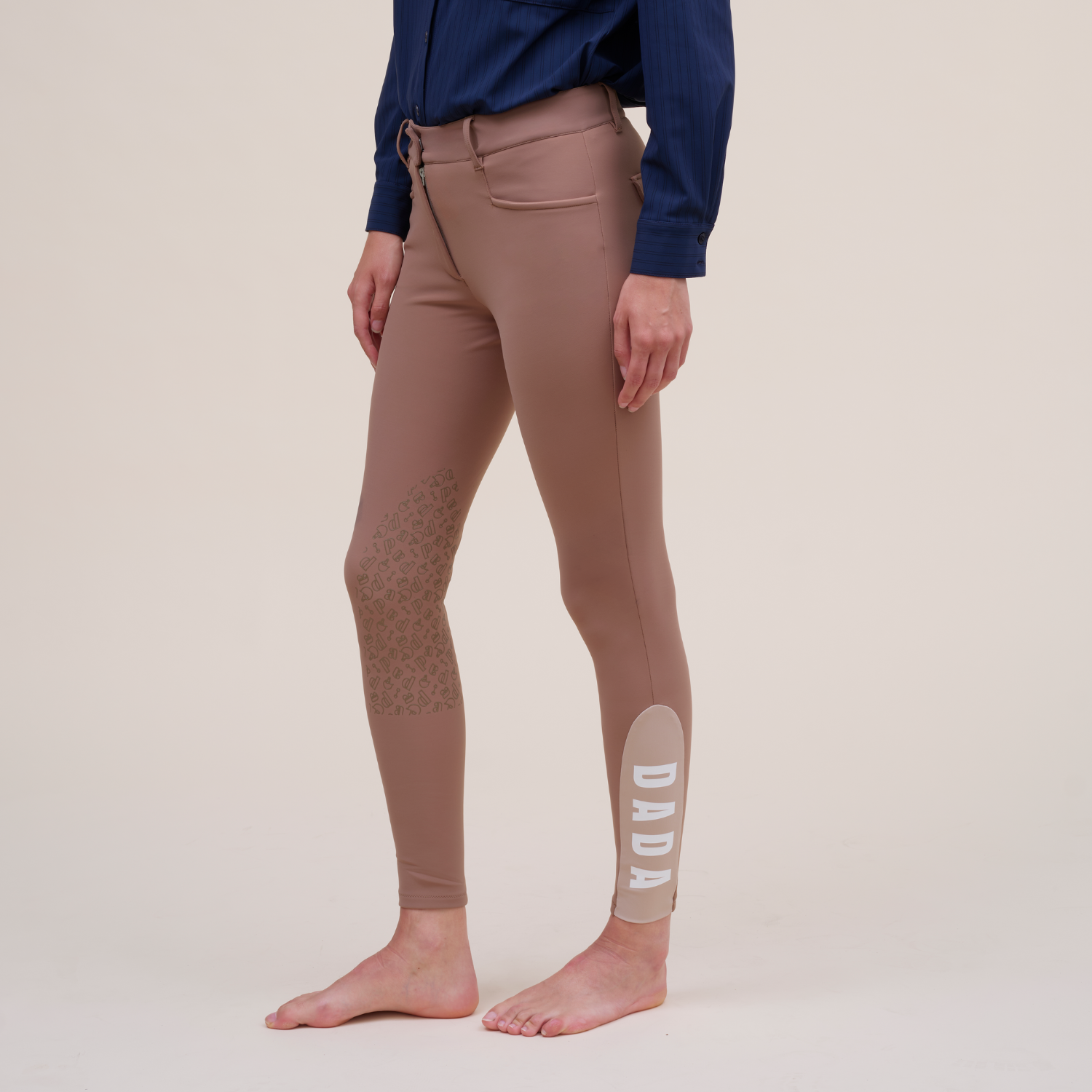 Dada Sport Gerry Ladies Knee Grip Breeches, Moka