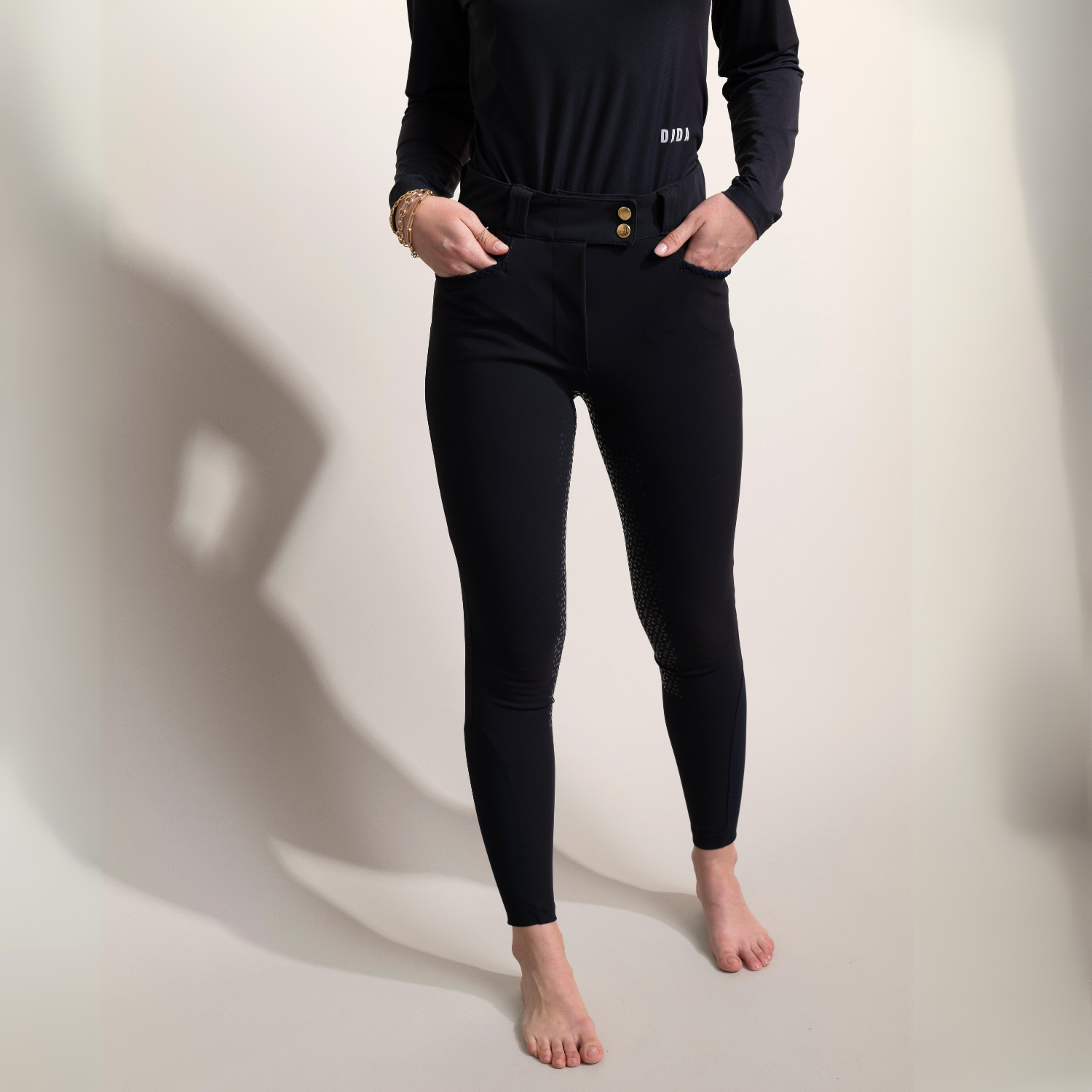 Dada Sport Kit Ladies Full Seat Breeches, Black