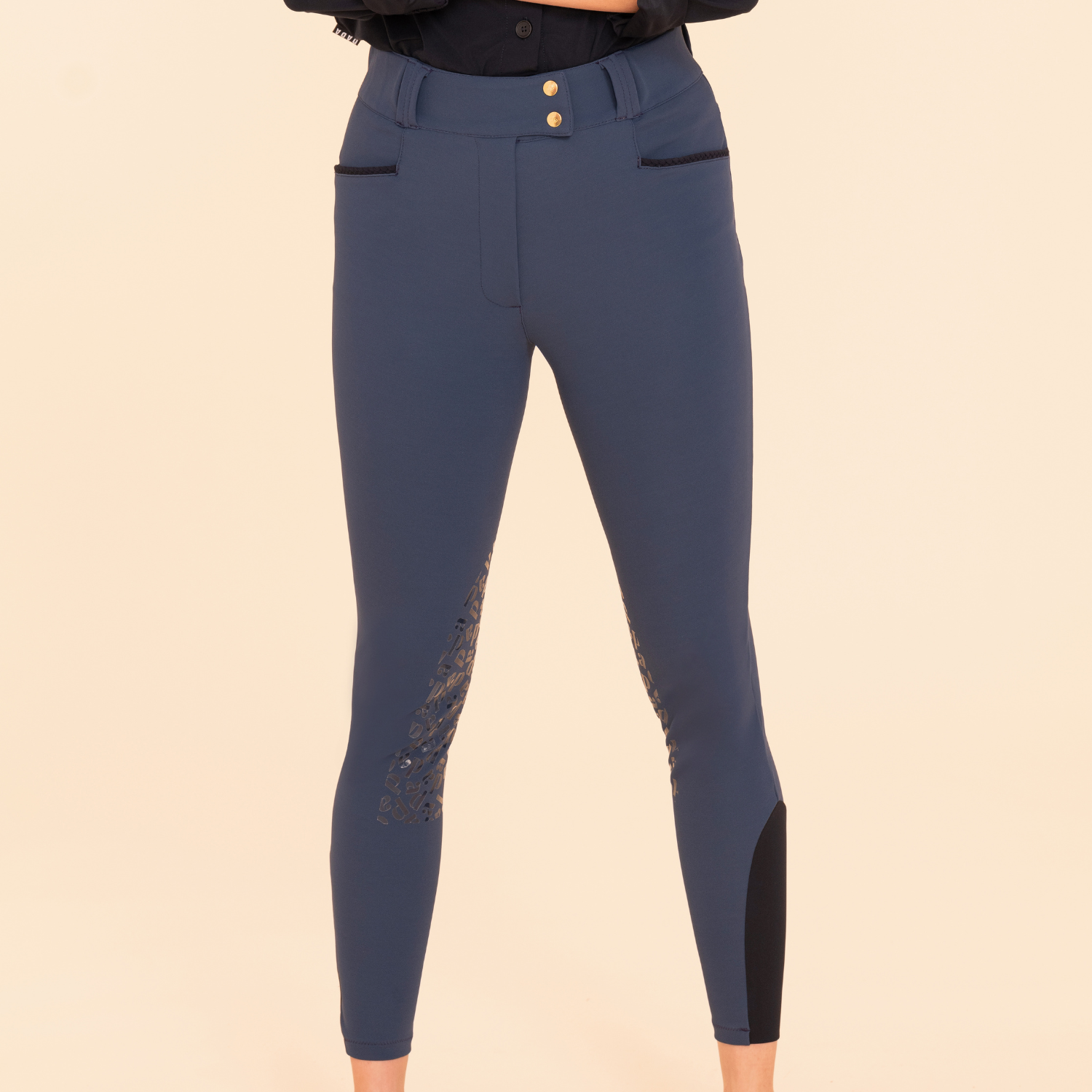 Dada Sport Kit New Ladies Shaping Riding Pants Knee Grip, Baltic Blue