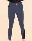 Dada Sport Kit New Ladies Knee Grip Breeches, Baltic Blue