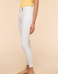 Dada Sport Giovani Grip Knee Grip Breeches, White