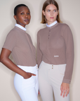 Dada Sport Helios MC Ladies Short Sleeve Competition Shirt, Taupe