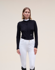 Dada Sport Helios ML Ladies Long Sleeve Horse Riding Competition Shirt, Black